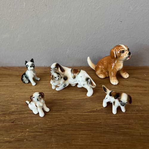 Konvolut figur hund - figur, h=5,5