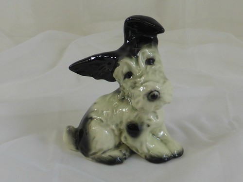 Vintage keramik figur hund - vintage,