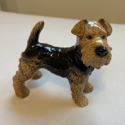 Goebel hund keramikfigur braun - hund,