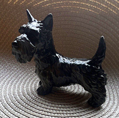 Terrier hund figur aus keramik - hund,