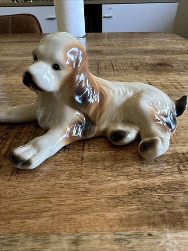 Vintage keramik hundefigur - hundefigur, –