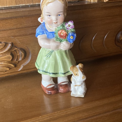 Keramikfigur mädchen mit - keramikfigur,