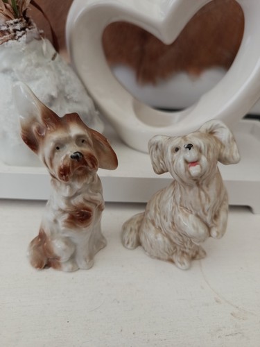 Keramikfigur hunde terrier - hunde,