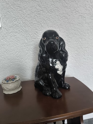 Große vintage keramik hund - vintage,