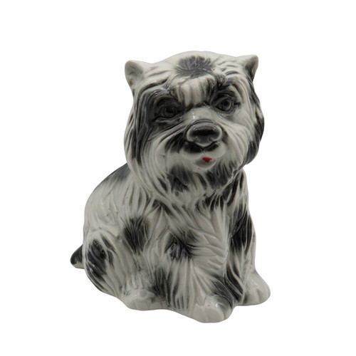 Vintage keramikfigur hund - vintage,