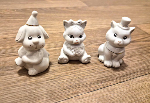 Keramik tierfigur set hund - tierfigur,