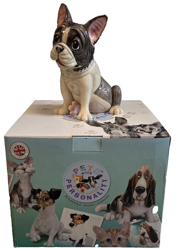 Französische bulldoggen figur - französische,