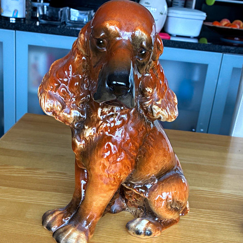 Große keramik hund - große,