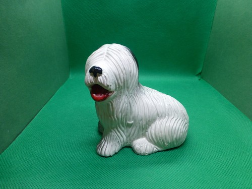 Hund sitzend keramikfigur - hund,