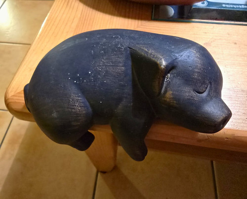 Dekofigur keramik schwein - dekofigur,