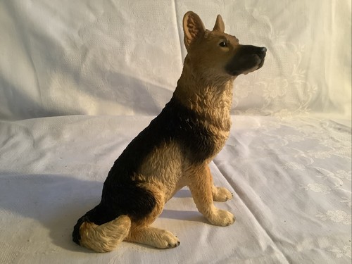 Dekofigur schäferhund keramik - dekofigur,