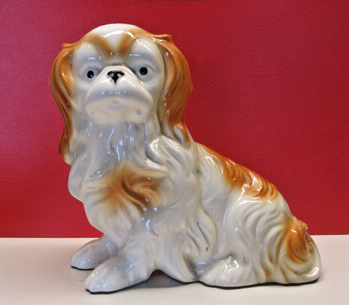 Pekinese keramik figur - pekinese,,