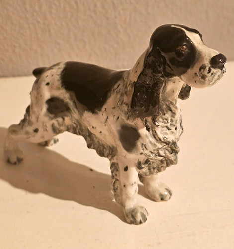 Keramik hundefigur cocker - hundefigur,