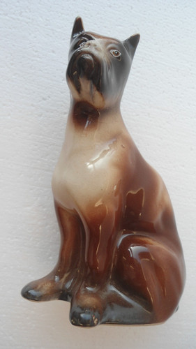 Hund figur boxer keramik - hund,